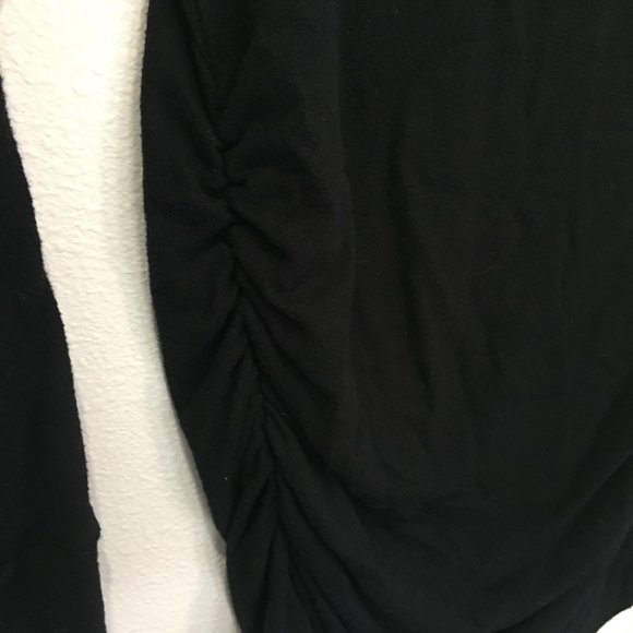 Hello Miz long sleeve light weight sweater with side ruching - Picture 3 of 3